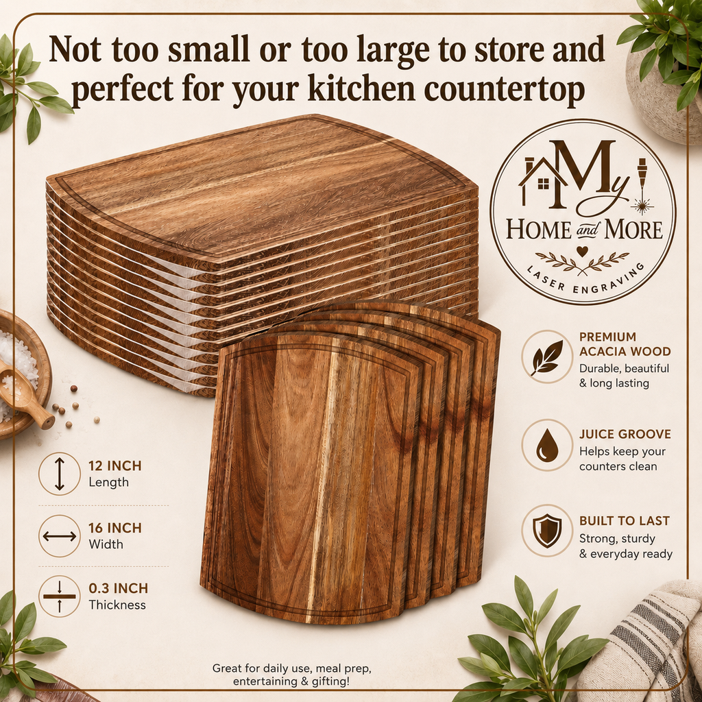 Large Acaia Cutting Board 1pc
